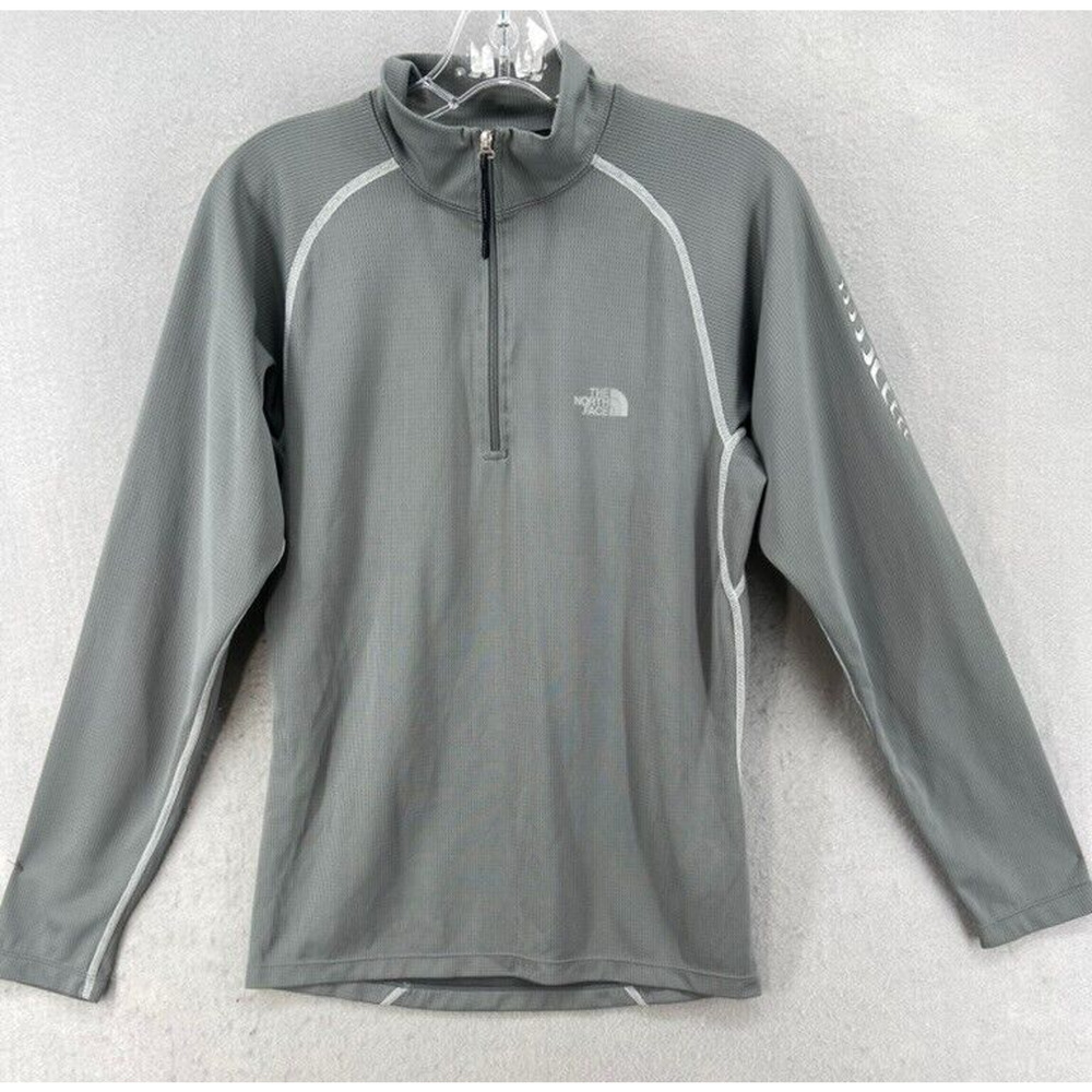 The North Face Flight Series 1/4 Zip Mens‎ Small Gray Outdoors Pullover Sweater